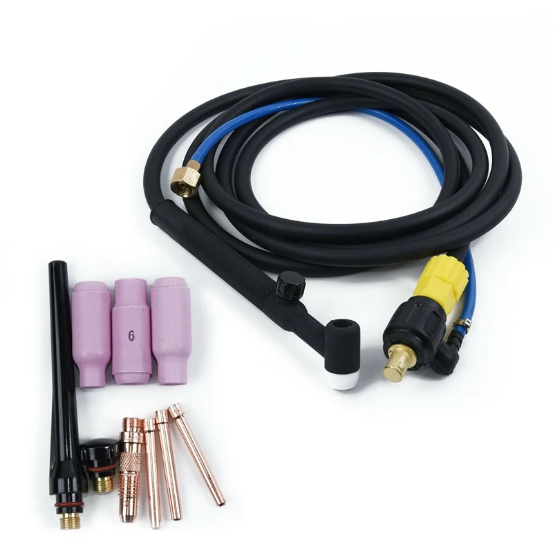 WP-17V Tig сварочный фонарь головка инструмент гибкая головка с газовым валом 35/50 4 м кабель