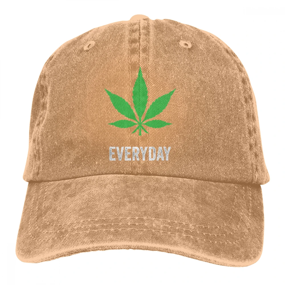 Лист сорняков Casquette глубокий Хизер унисекс Мужские Женские джинсовые бейсболка с ремешком кепки Регулируемый Гольф папа шляпа - Цвет: Хаки