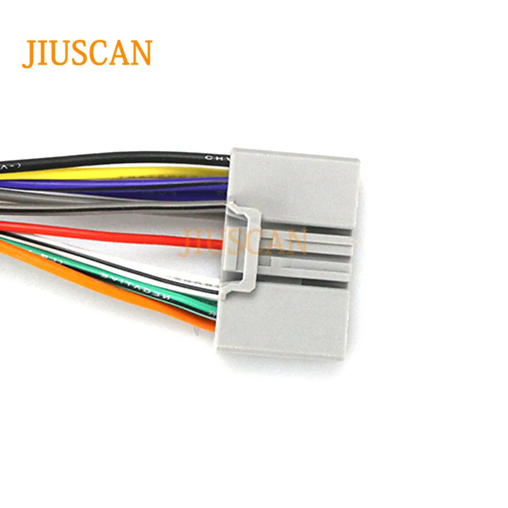 JIUSCAN 12-111 ISO радио адаптер для HONDA& MITSUBISHI& PEUGEOT жгуты проводов разъем свинцовый ткацкий станок кабель штекер Адаптер стерео