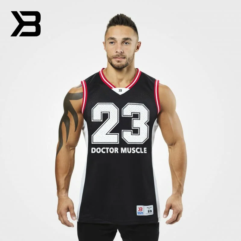 

Muscle Dr. Sports Vest Fitness Brothers Summer New Style Mesh Basketball Quick-Dry Training Nike Air Jordan Vest