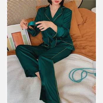 

Satin Printing Pajamas Floral Pajama Shorts Loungewear Pijamas Pj Set Home Clothes Silk Sleepwear Pijama Mujer Pjs Women