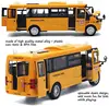 Juguete del autobús escolar fundido a presión, vehículos amarillo de aleación grande, autobús de juego de 9 pulgadas con sonidos y luces para niños ► Foto 3/6
