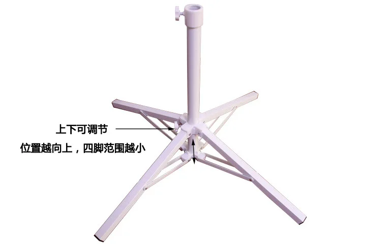 Fishing Umbrella Sunshade Base Folding Cross Iron Umbrella Base Outdoor Sunshade Fixed Umbrella Foot Portable Legs