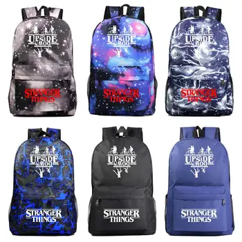 

A2019 Fashion weird stranger Things Boy Girl Book School bag Women Bagpack Teenagers Schoolbags Men Student Backpack