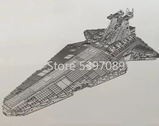 81067 Venator-class Республика атака крейсерская модель строительные блоки кирпичи игрушки совместимы с lepinglys 05077 подарки - Цвет: 05077(81067)