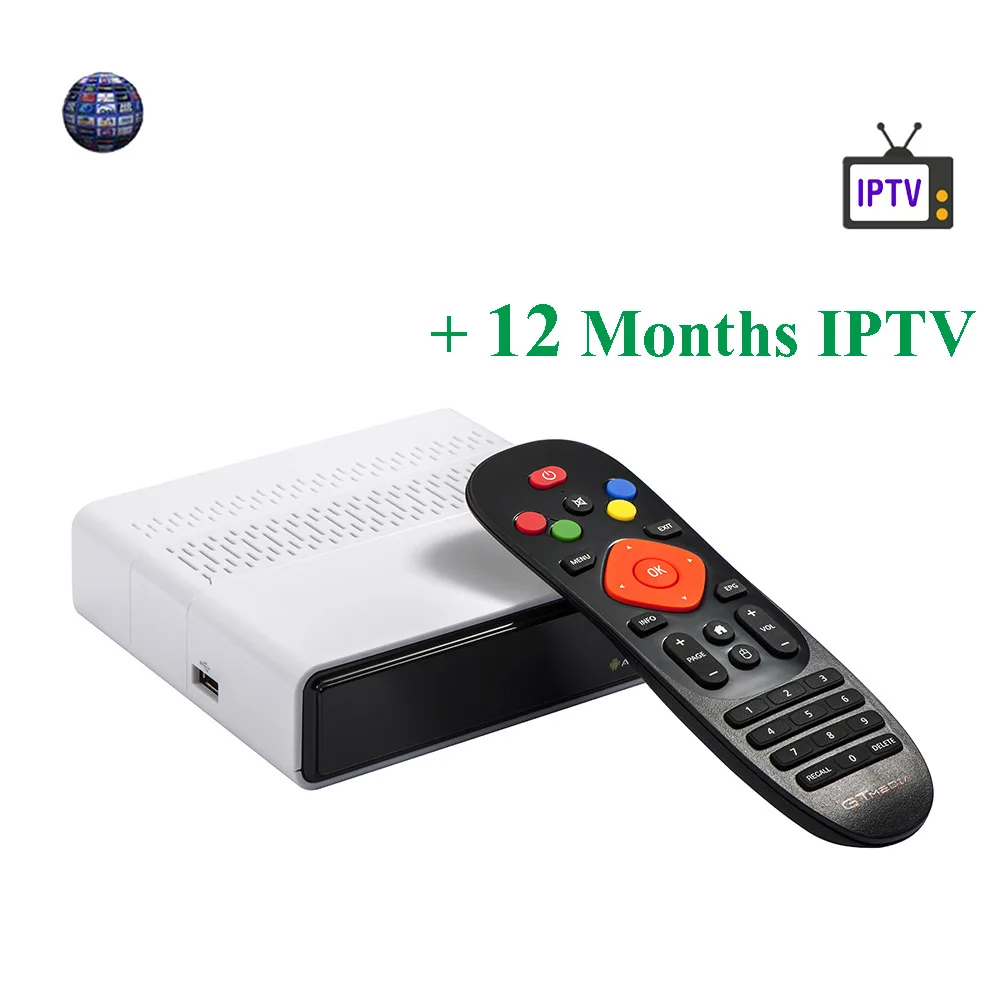 FREESAT GTS Android 6,0 4K ТВ Коробка комбо DVB-S2-цифра спутниковый телевизионный ресивер 1 год cccam подарок 2/8GB Amlogic S905D BT4.0 Декодер каналов кабельного телевидения IP ТВ - Цвет: GTS add 1year iptv