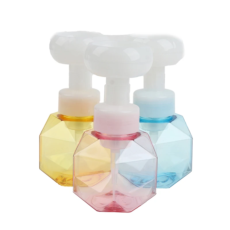 New Soap Bottle Foam Lotion Can Be Rebottled Flower Pump Head Soap Shampoo Cosmetic Empty Bottle 250ml/300ml