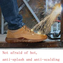 Безопасная обувь со стальным носком; летние рабочие ботинки для мужчин; воздухопроницаемые кроссовки для мужчин; размер обуви; износостойкая обувь