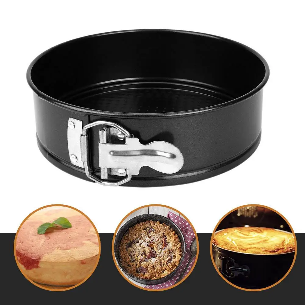 

7inch Round Non-stick Springform Cheese Cake Pan Tray Mold Kitchen Bakeware Tool