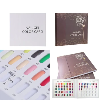 

120 Colors Nail Art UV Gel Polish Tips Display Book Chart For Nail Art Manicure