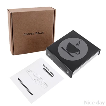 

3kg/5kg Electronic Scales 0.1g Hand Coffee Scale with Timer Mini Kitchen Scale My16 20 Dropship