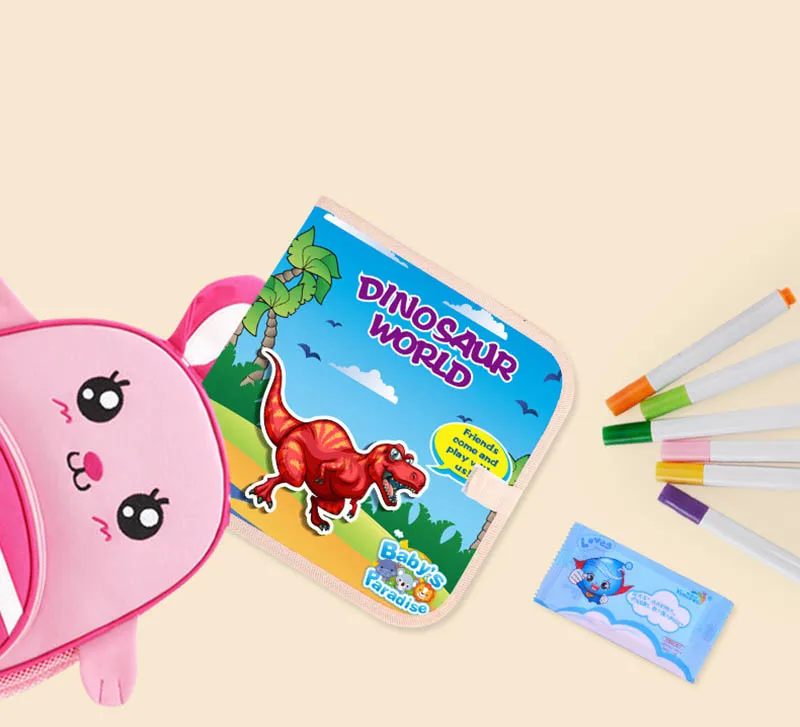 Нарисованные книжки-раскраски доска для рисования ткань доска книга для детей подарок на день рождения игрушка