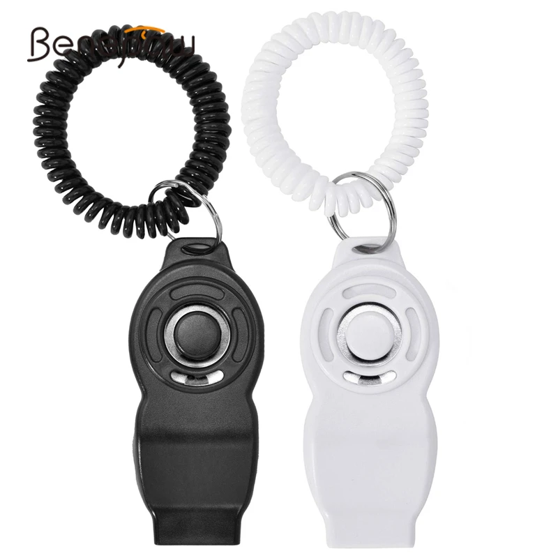 Benepaw Dog Clickers Whistle 2 In 1 Wrist Band Pet Training Consistent Positive Reinforcement For Puppies Fix Undesired Behavior | Дом и сад