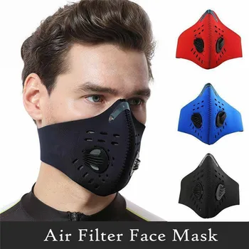 Респиратор маска ffp3 вирусная велосипедная Пылезащитная маска Активированный уголь с фильтром противозагрязняющая маска для лица респират...