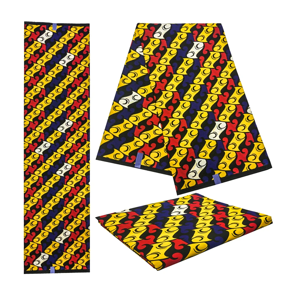 

Veritable wax Veritable guaranteed real dutch wax african fabric real wax Veritable prints fabric for women dress 6yards 2019