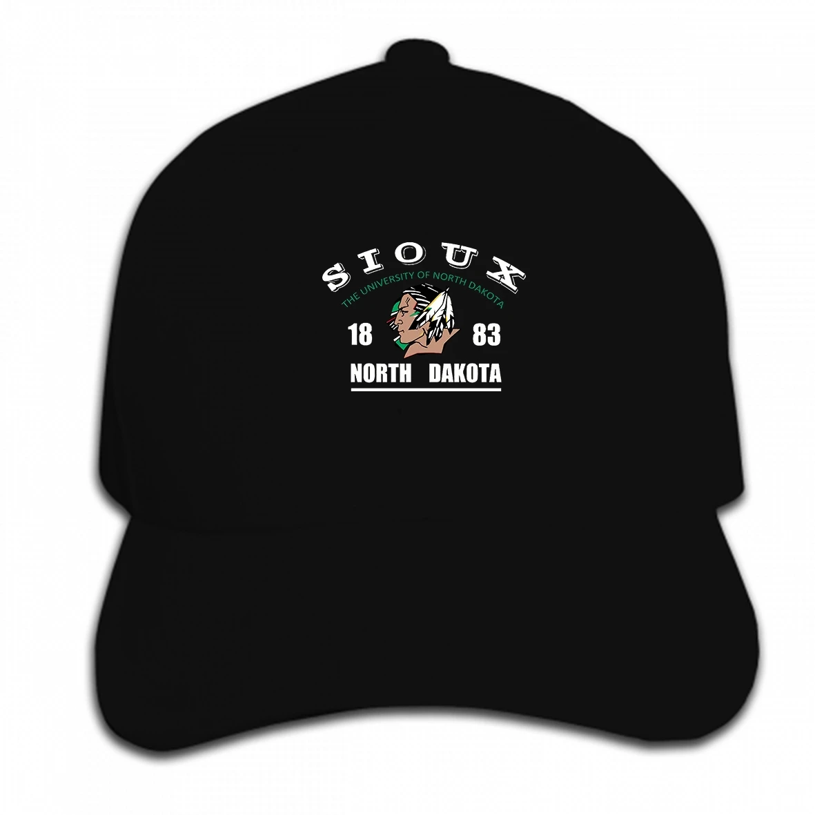 

Print Custom Baseball Cap North Dakota fighting Sioux Sunmer Hat Peaked cap