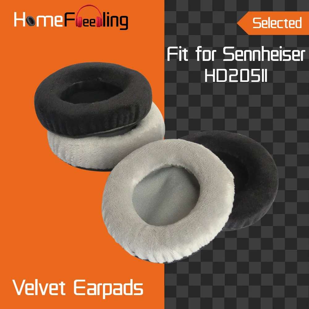 Homefeeling Earpads for Sennheiser HD205II Headphones Earpad Cushions Covers Velvet Ear Pad Replacement