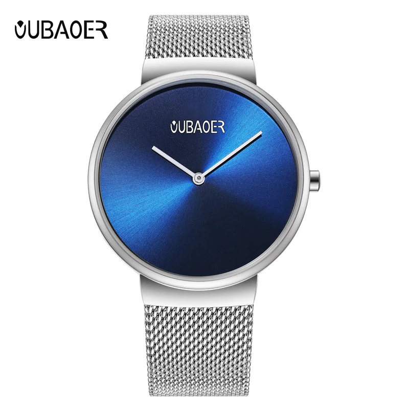 

Oubaoer Opel Children Ob2008g COUPLE'S Quartz Watch Japan Movement Simple-Style Thin Stainless Steel Watch