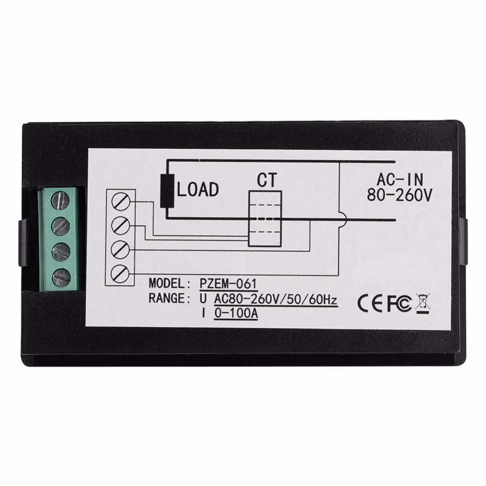 AC 80~ 260V 100A измеритель мощности точный Вольтметр Амперметр кВтч Ватт счетчик энергии Напряжение Ток измеритель мощности тестер