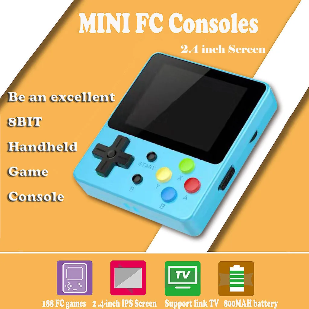 Портативная мини-консоль для игр 128 м 2 4 дюйма IPS ма | Электроника