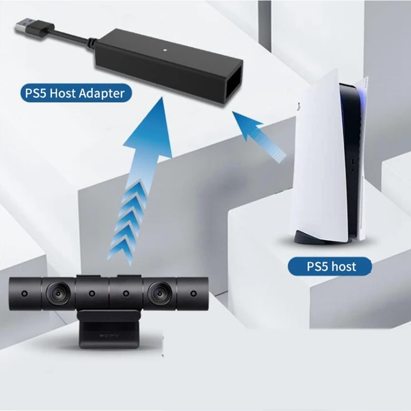 Ps5 vr aAdapter ps4カメラケーブルコネクタ用PS4