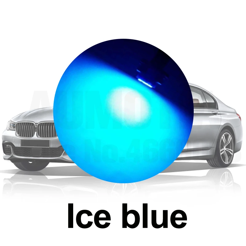 300x T10 светодиодный W5W автомобильный светильник Luces 8 1206 светодиодный Para авто внутренний боковой светильник s Поворотная сторона номерного знака габаритная лампа DC12V 194 - Испускаемый цвет: Кристально-синий