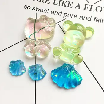 

1 Set Shiny Aurora AB Effect Reflective Mirror Paper Epoxy Resin Jewelry Fillers