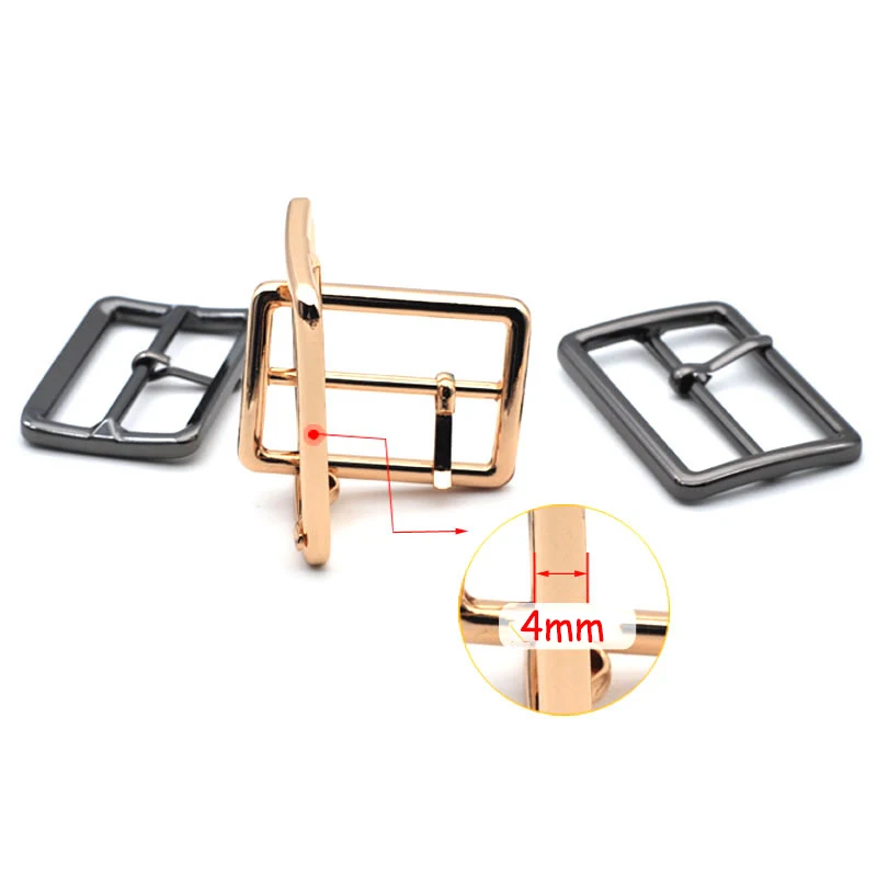 Meetee 5pcs 20-50mm Metal Pin Buckle Bag Strap Webbing Adjust Hook Decoration Clasp DIY Belt Buckle Garment Accessories YK414