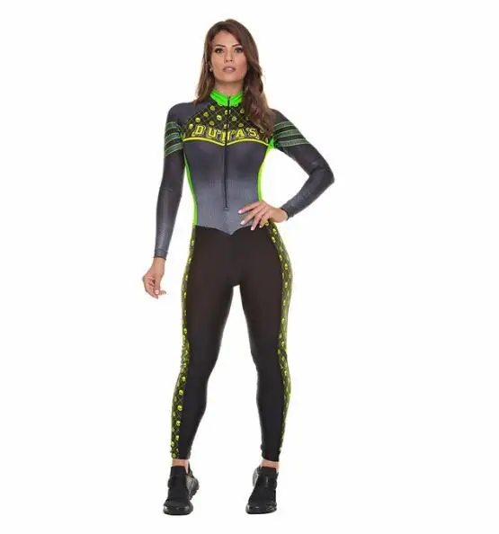 Женский костюм для триатлона Pro Team велоспорта с длинным рукавом спортивный Maillot