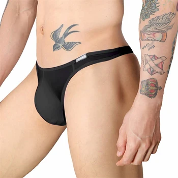 

Men Ice Silk Sexy Briefs Thong Thin Underwear Stretch Bikini G-String Underpants Ice Silk Thong Men's Underwear Bikini T Pants