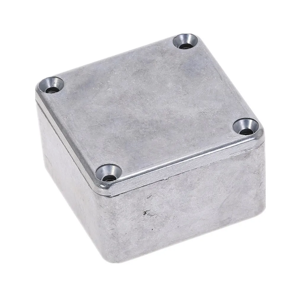 Silver Aluminium Enclosure Electronic Diecast Stompbox Project Box 1590LB 50.5*50.5*31mm