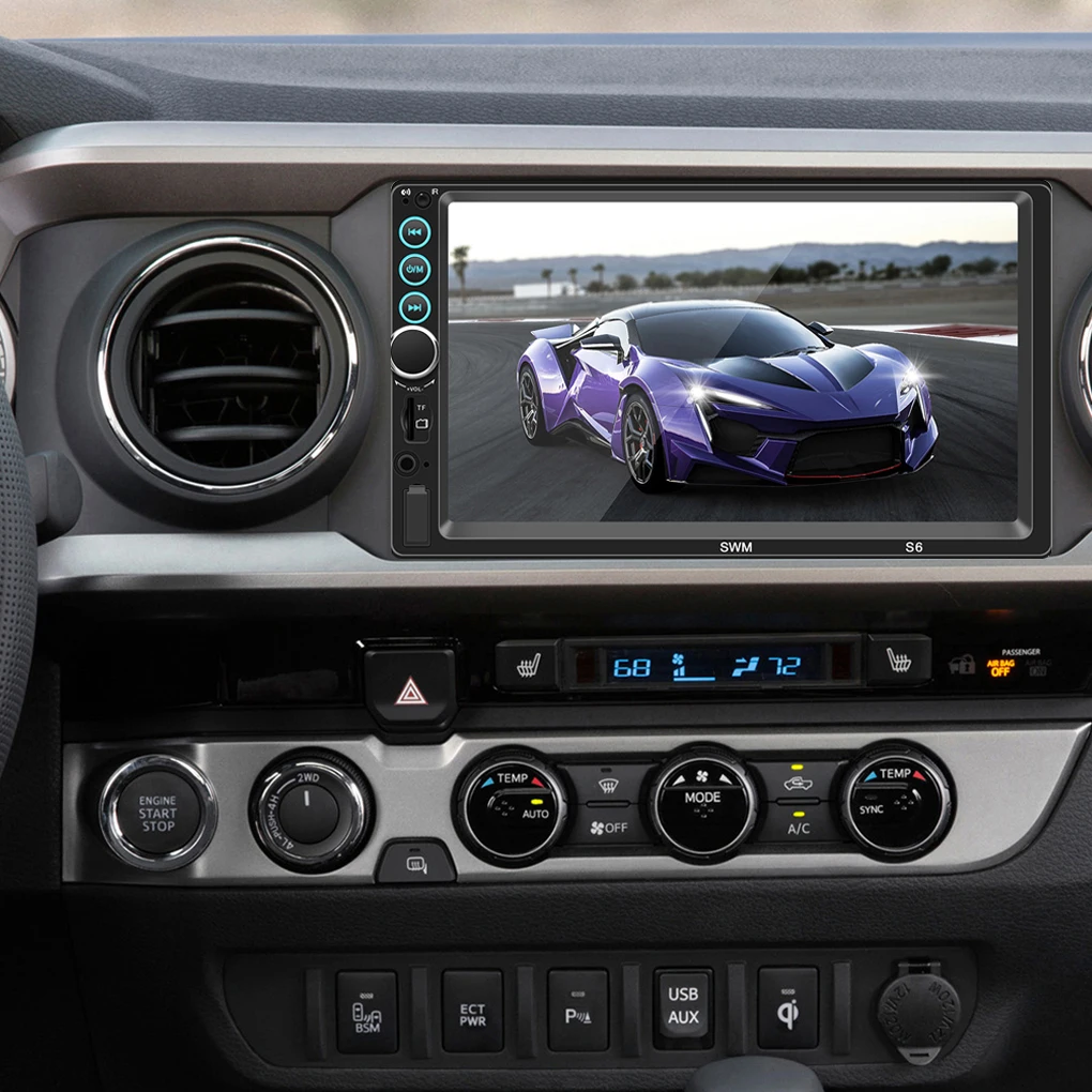 7 дюймов 2Din Bluetooth стерео MP5 MP3 плеер FM радио с пультом дистанционного управления Управление Зеркало Ссылка Камера