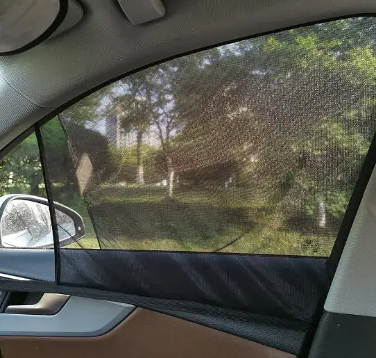 

2Pcs Car Window Cover Sunshade Curtain UV Protection Shield Sunshade Shield Window Protector Window Car Universal Accessories