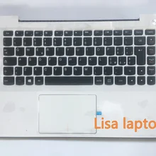 Итальянская двуязычная клавиатура 5cb0j30921 для lenovo capitalc u31-70 BKL white SA