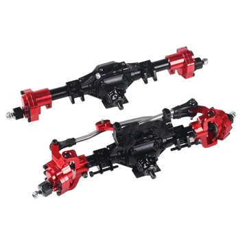 

SCX10 Front Rear Portal Axle Aluminum Alloy CNC Anodized Full for 1/10 RC Crawler Car Axial SCX10 II 90047 90046 Upgrade Parts