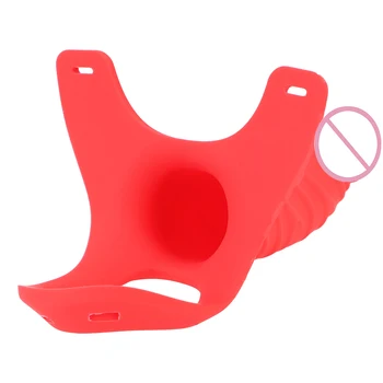 OLO Strap On Realistic Dildo Hollow Dildo Pant 4cm Strapon Harness Realistic Belt Penis Sleeve Enlarger Sex Toys for Man Couples 3