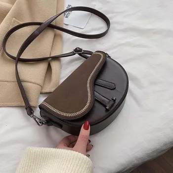 

France Non-mainstream Bag Women's 2020 New Spring&Summer Korean-style Shoulder Retro Dull Polish High Grade Sense Shoulder Bag