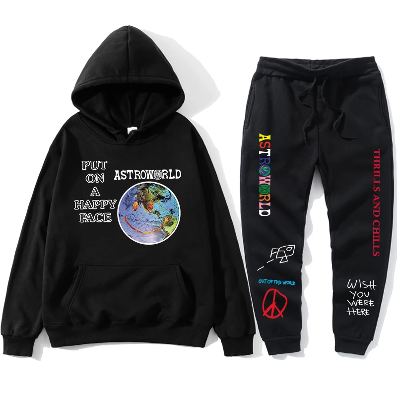 Sudadera con capucha de TRAVIS SCOTT para hombre y mujer, ropa de calle con  letras de ASTROWORLD, hope you are here|Conjuntos para hombres| - AliExpress