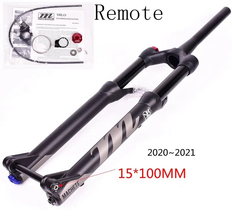 Велосипедная вилка Manitou Machete Comp Marvel 27,5 29er, воздушные вилки для горного велосипеда MTB, масло для подвески и газовая вилка SR SUNTOUR - Цвет: 27.5Cone15MM Remote