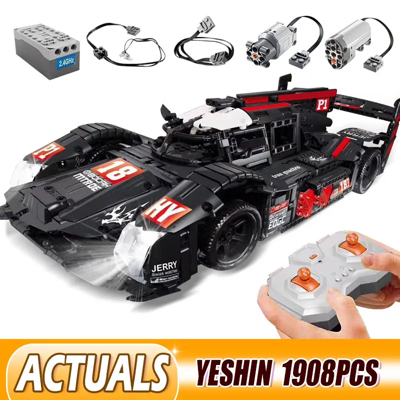 DHL Technic Cars серия супер гоночный автомобиль R18 R8 строительный блок кирпичи развивающие игрушки рождественские подарки для детей