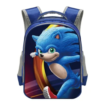 

New 13 Inch Super Mario Bros Sonic Backpack Kids School Bags for Boys Schoolbag Baby Kindergarten Child Bags