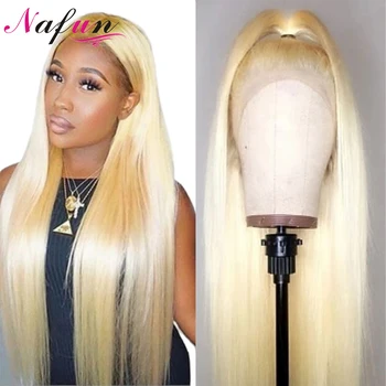 

613 Lace Frontal Wigs Straight Honey Blonde Human Hair Wigs Peruvian 4x4 Lace Closure Wigs For Women Pre Plucked Remy Lace Wigs