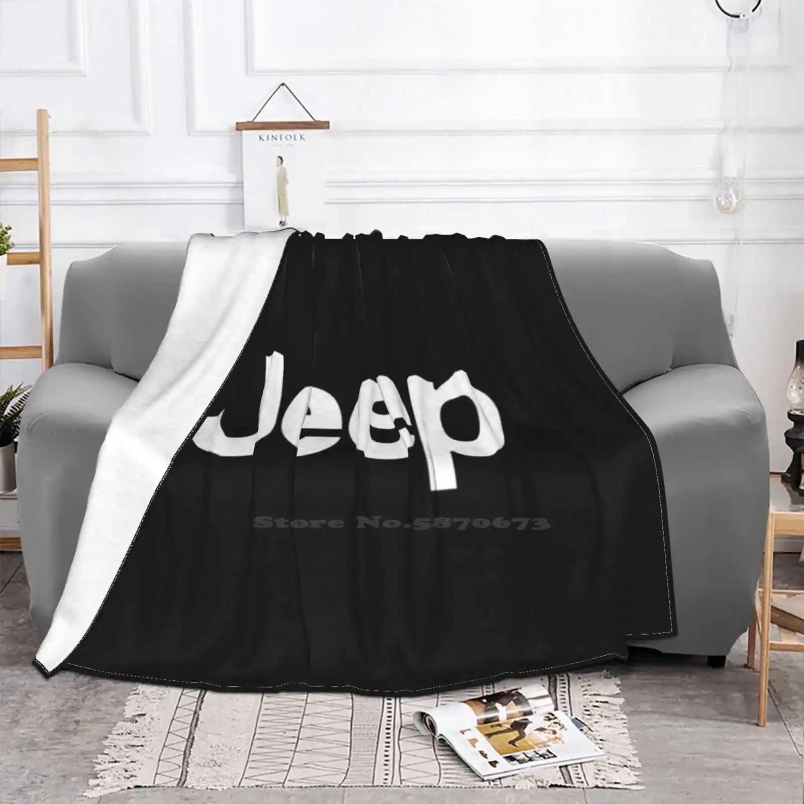 Logo Fashion Soft Warm Throw Blanket Grand Cherokee Cherokee Wagoneer  Wrangler Renegade Gladiator Trail Rated Off Road Offroad - AliExpress