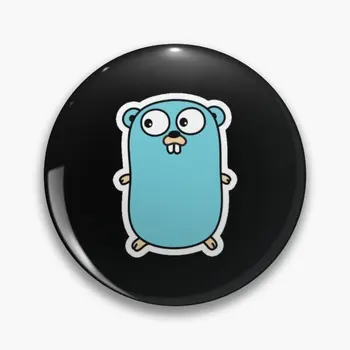 

BEST TO BUY Go Golang Gopher Hard Metal Pin Kawaii Cartoon Animals Brooch Anime Fan Collection Badge Unique Gift