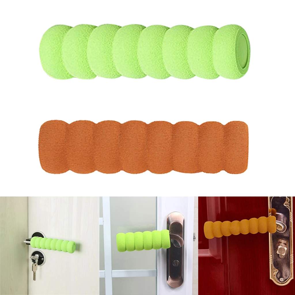 2pcs Anti-collision EVA Foam Door Handle Knob Cover Safety Guard Protector