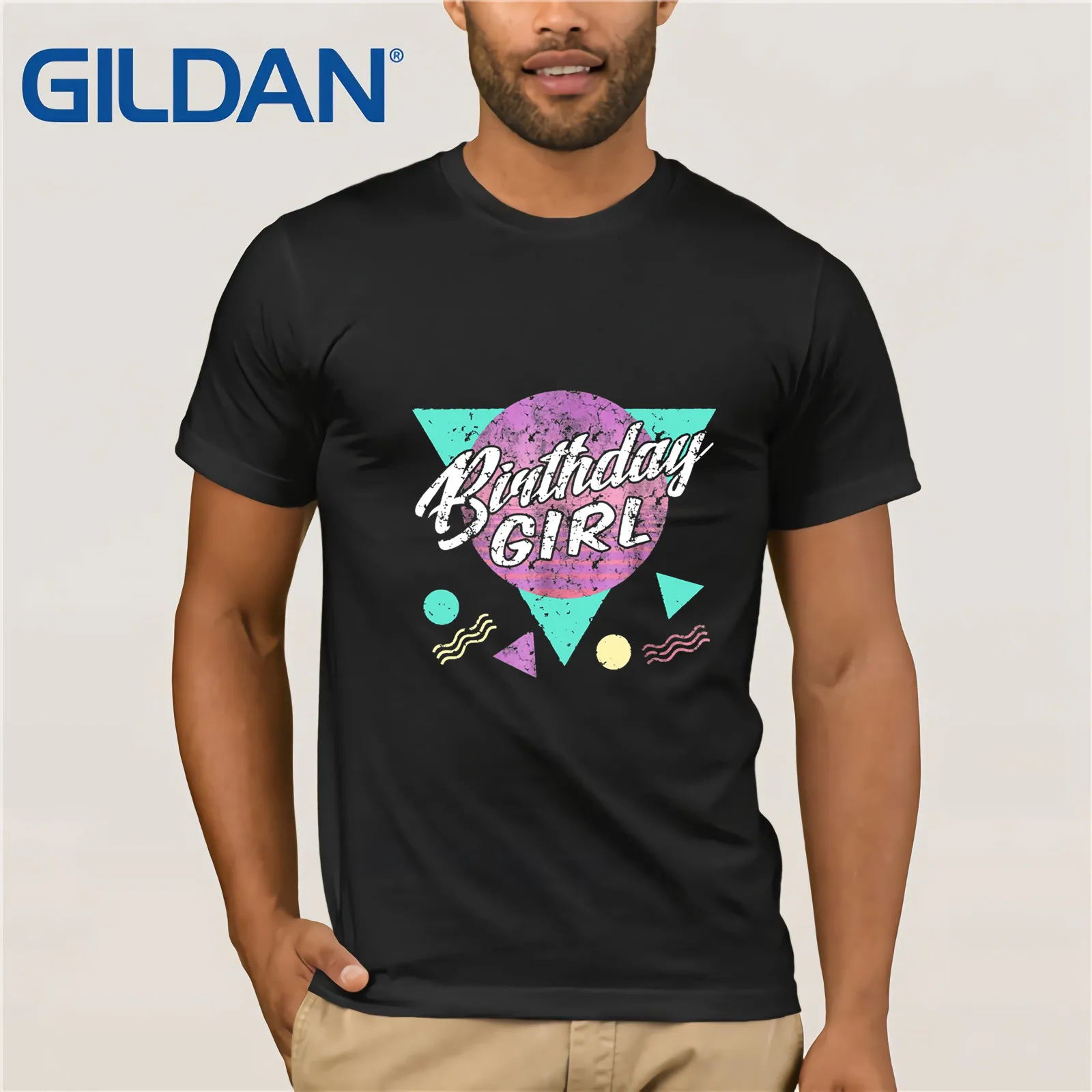 Gildan/брендовая винтажная рубашка для девочек в стиле ретро, 80 s, на день рождения 1980 s Wo men s 90 s, вечерние 2019 летние мужские футболки с короткими