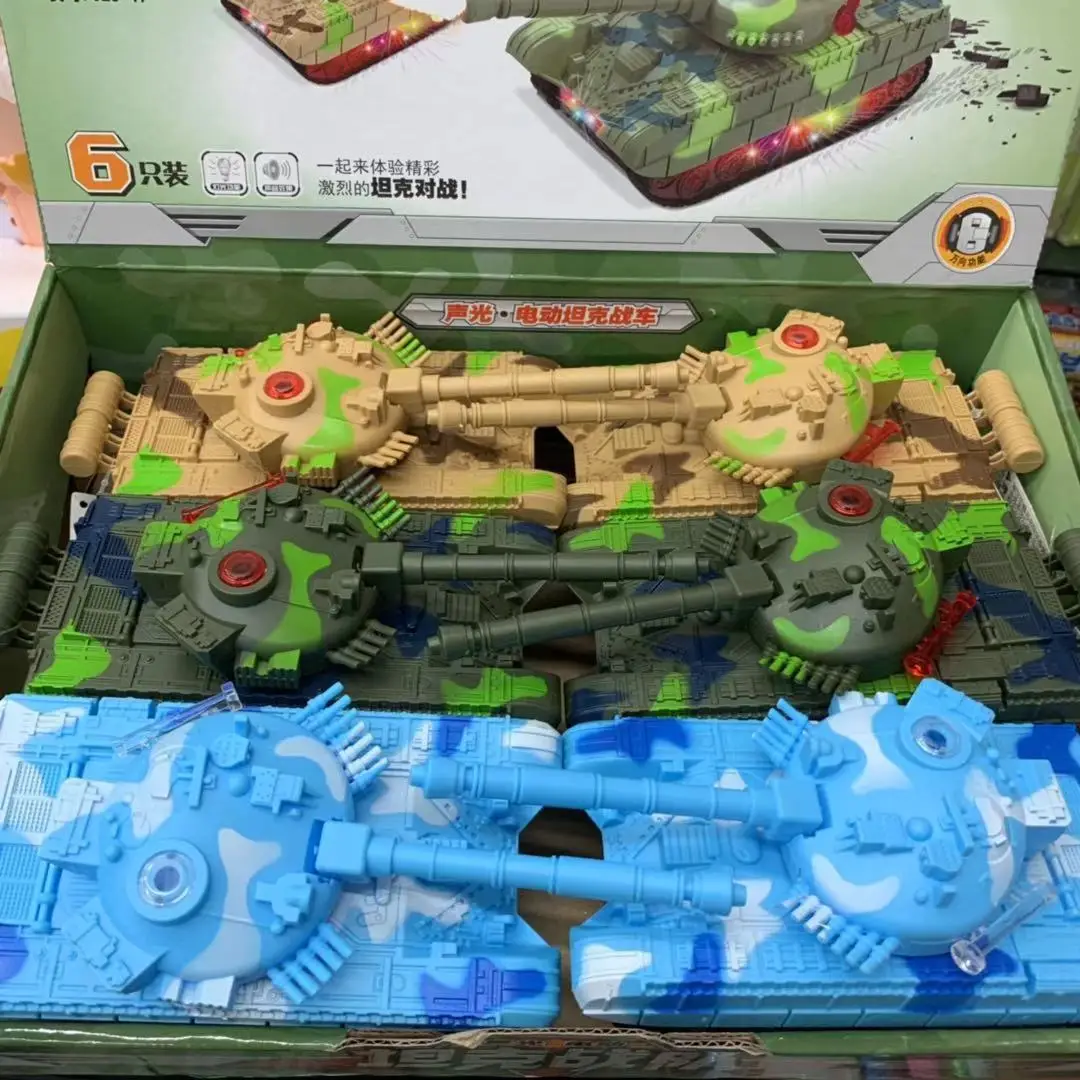 Детская развивающая игрушка танк боевая команда Модель Игрушка музыкальный светильник Электрический Танк модель электрическая игрушка автомобиль