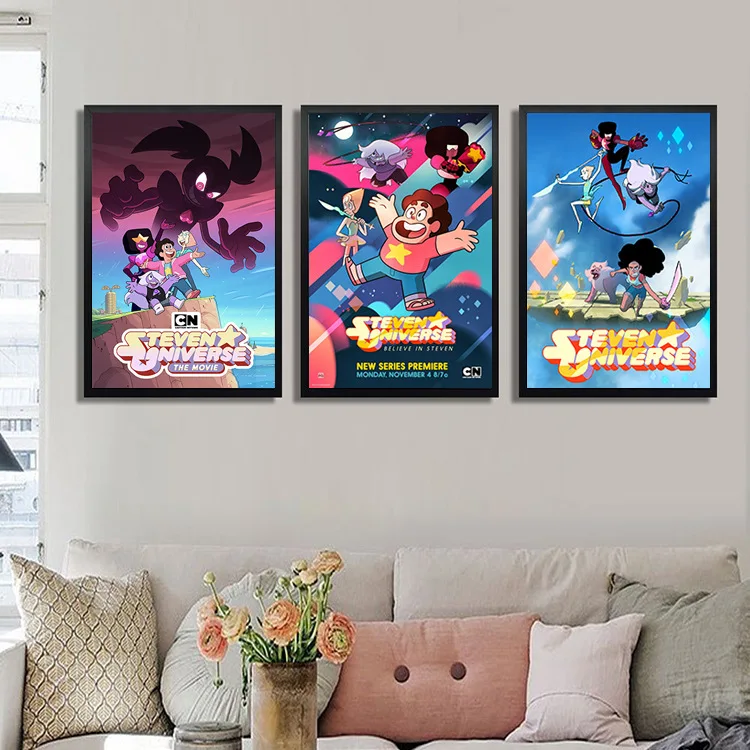 Шелковая картина Steven Universe Мультяшные плакаты и принты Deam Настенная для гостиной