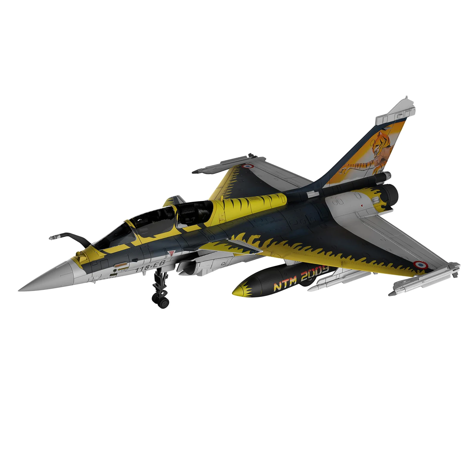 1:72 échelle Dassault Rafale Fighter, alliage moulé sous pression modèle militaire armée, Collectables d'avion, décor de bureau, cadeaux de noël