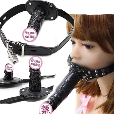 2 размера силиконовый пенис фаллоимитатор кляп для рта BDSM Slave экзотический из